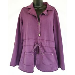 Lolë▪️Collared Zip Up Jacket in Purple